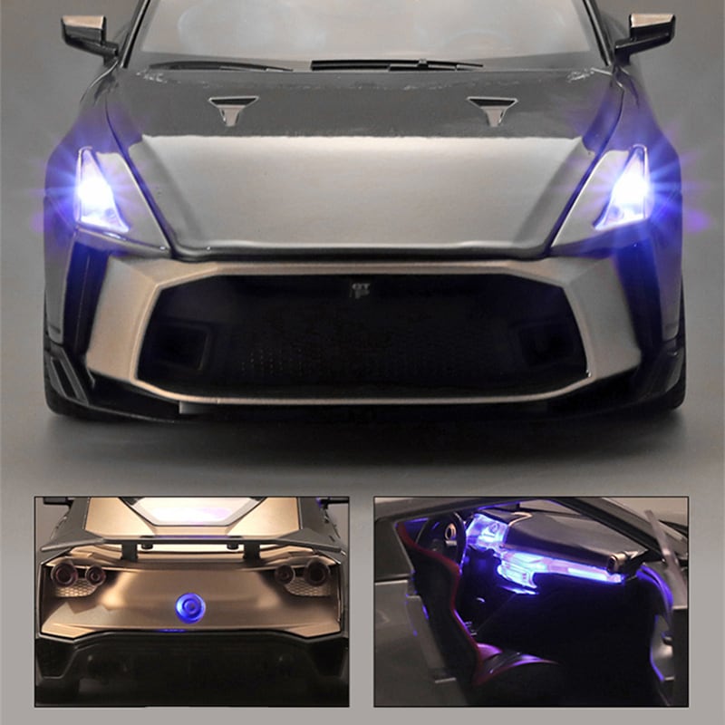 NISSAN GTR-50 1/18 ミニカー 全4色 ライト点灯 エンジンサウンド 世界