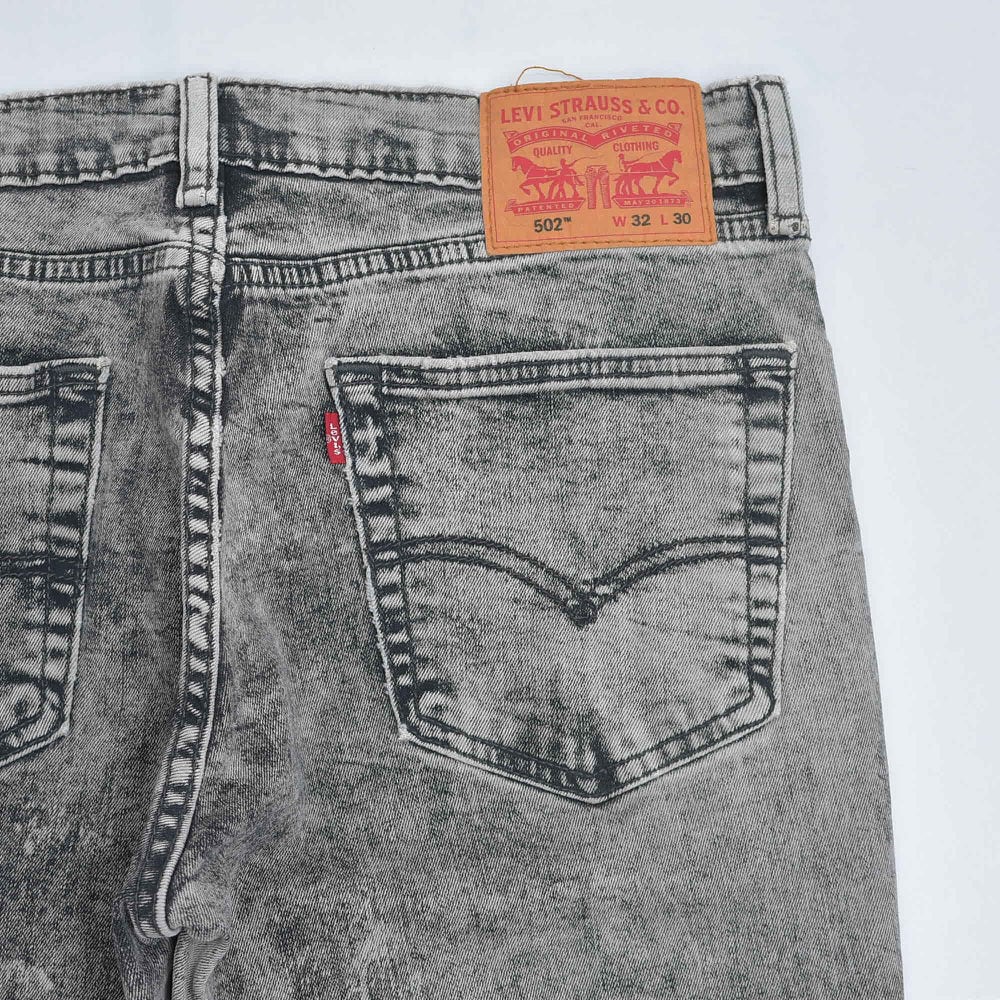 00s～ Levi's502 Taper リーバイス ブラックケミカル デニム パンツ