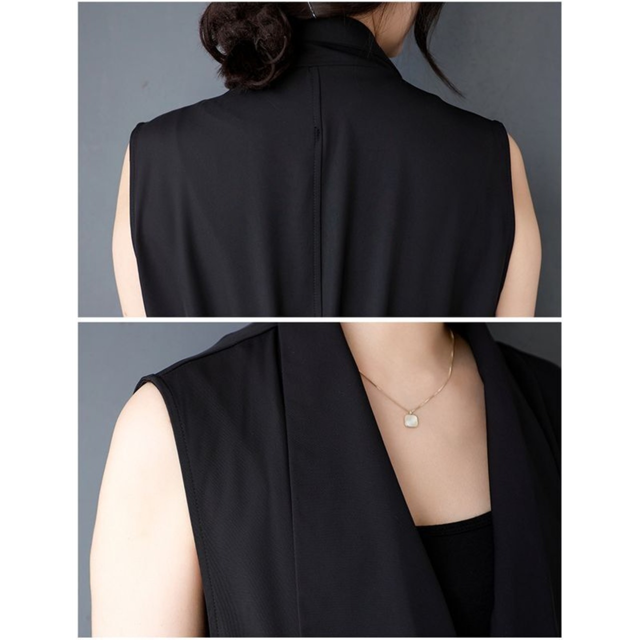 立体ポケット ノースリーブ ワンピース  30041