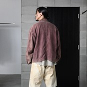 ANACHRONORM(アナクロノーム)フレンチリネン加工ジャケットとフロントヨークデニムショーツコーディネート