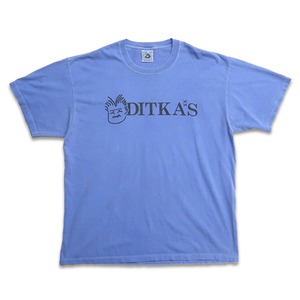 古着 Ditka's プリント 半袖Ｔシャツ ライトブルー 表記：L　gd402400n w40425