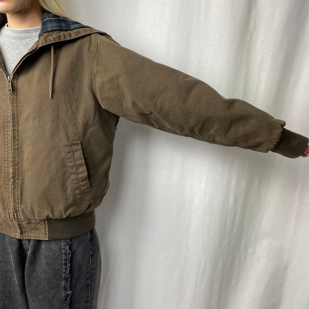 ダックジャケット　アクティブジャッケット real ranch ダックジャケット REAL RANCH ダック地 ラビットフード アクティブジャケットタイプ