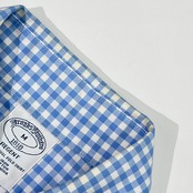 Brooks Brothers ブルックスブラザーズ REGENT ギンガムチェック NON-IRON BD ボタンダウン 長袖 シャツ M/ブルー メンズ