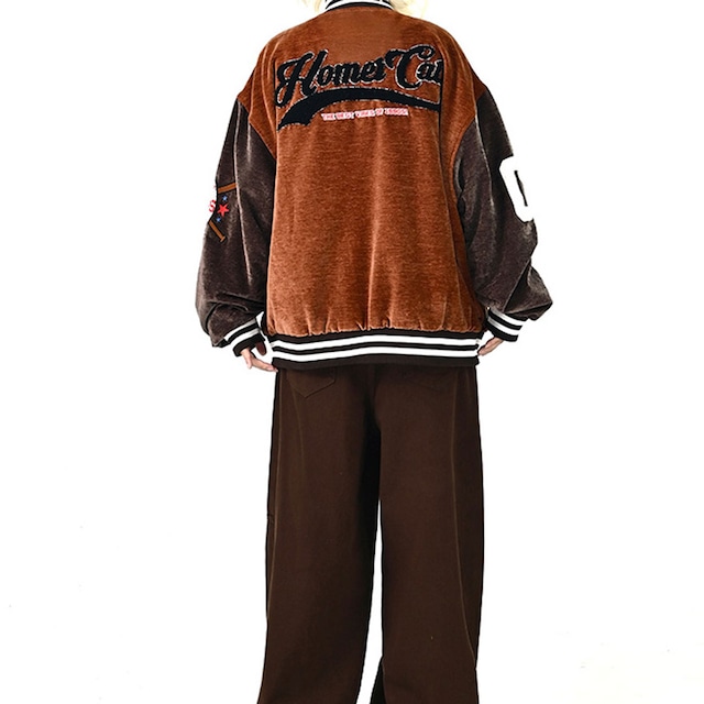 ワッペンデザインレトロブルゾン R01189