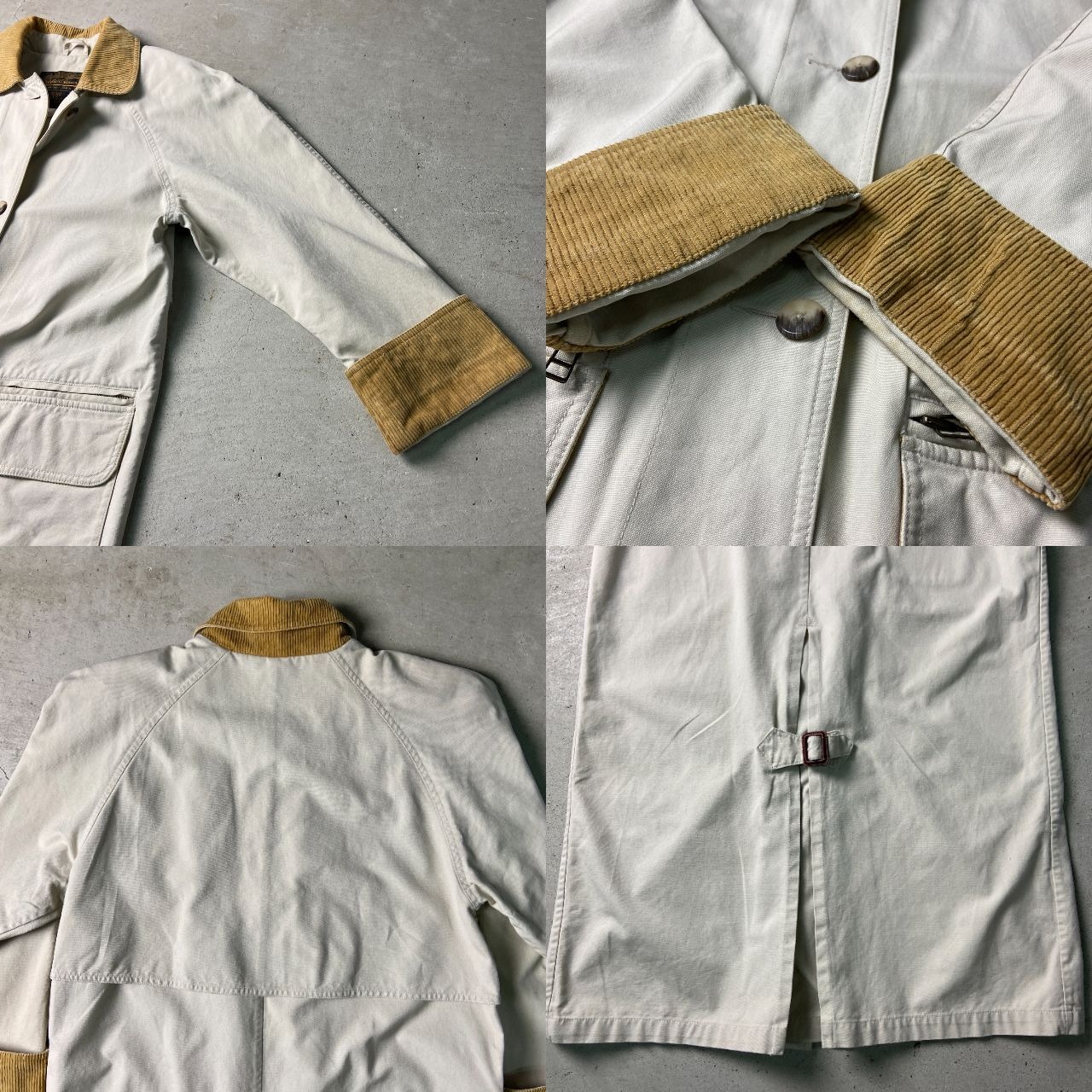 80〜90年代 Eddie Bauer エディーバウアー ステンカラーコート ダック 