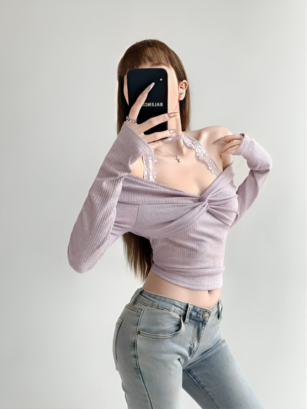 MAISON SPECIAL サイドレースアップホルターネックトップス Side Lace Up Halter Neck Tops