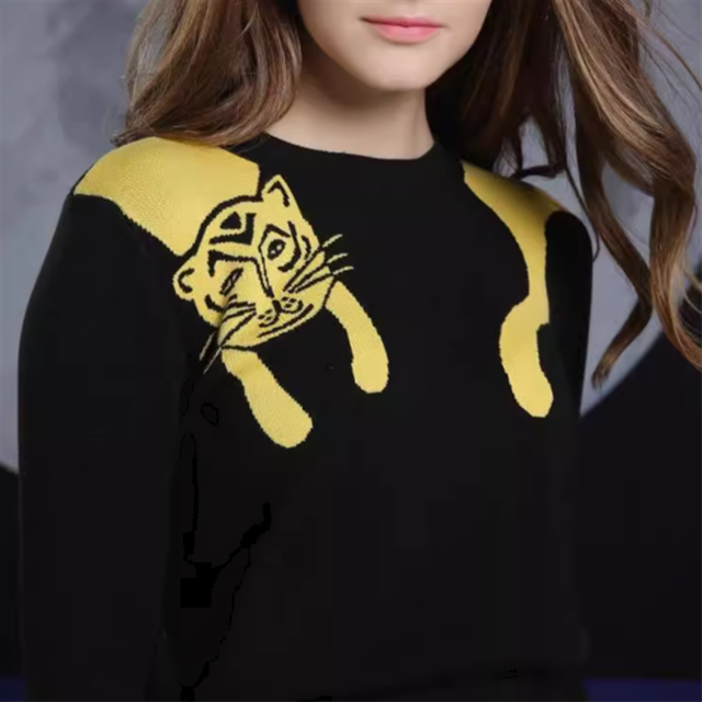 【JUNGLE ME】タイガークロップドニット　10837