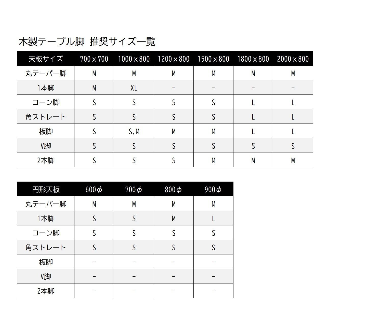 [サイズオーダー]木製テーブル脚 1本脚 1本(1台分)