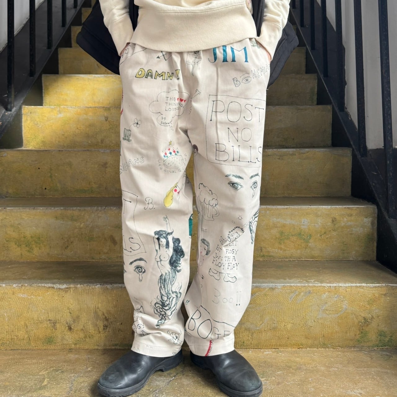 快晴堂 - Girl's・ライトオンスデニム／斜めポケットNewころんパンツ