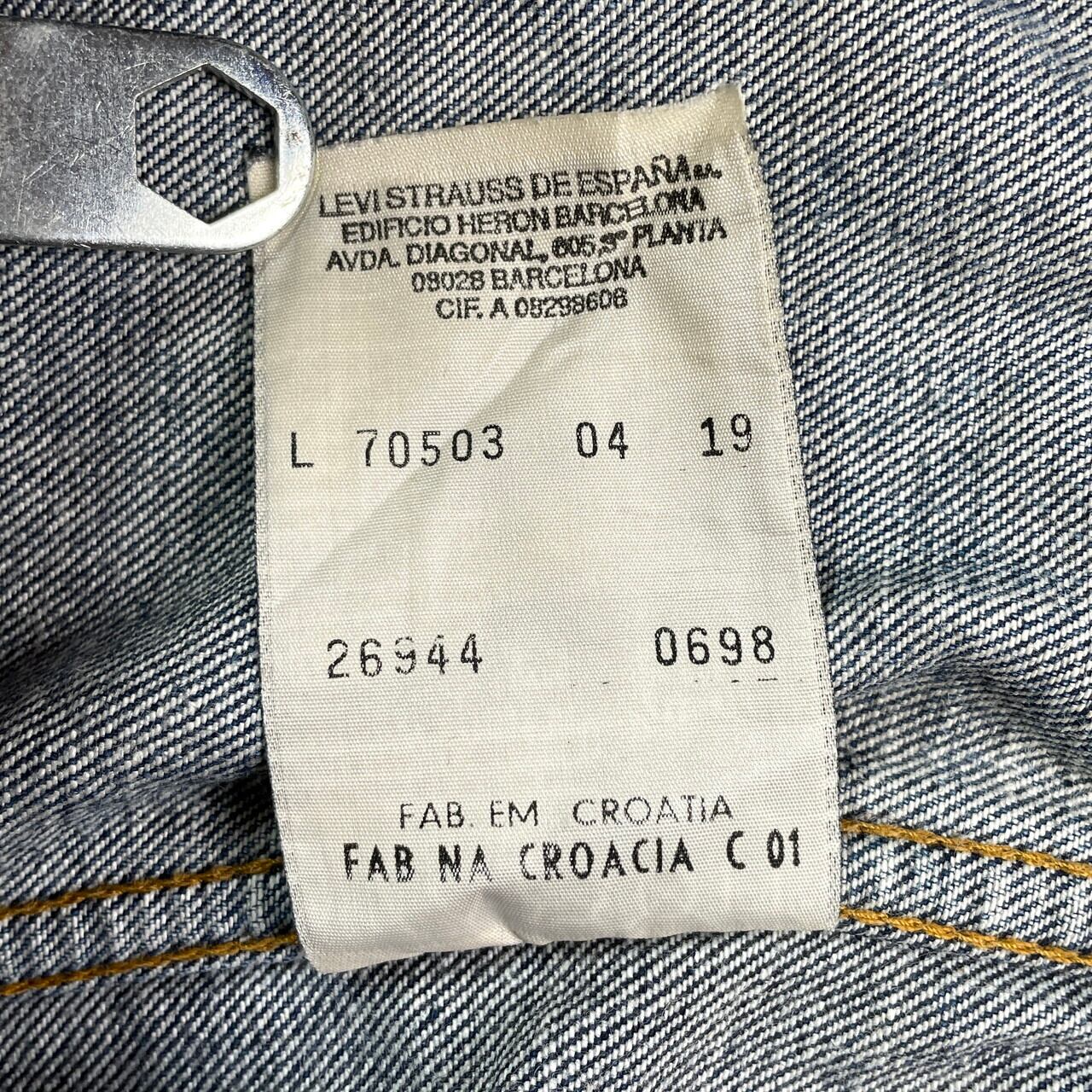 90年代 クロアチア製 Levi's ユーロリーバイス 70503 04 デニム