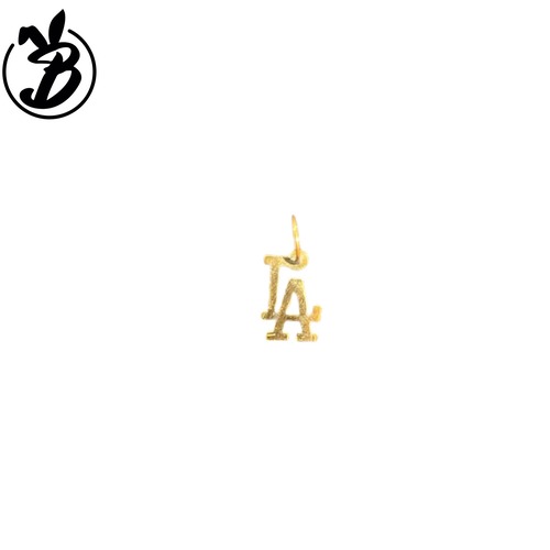 10k Gold pendant top - "LA"