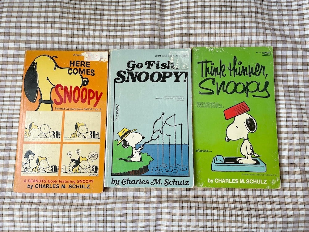 アメリカ】スヌーピーの4コマ漫画本 / think thinner, Snoopy