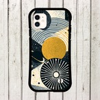 受注生産 iPhoneケース 金色太陽と月のモダン星図｜星図アート STAR011C