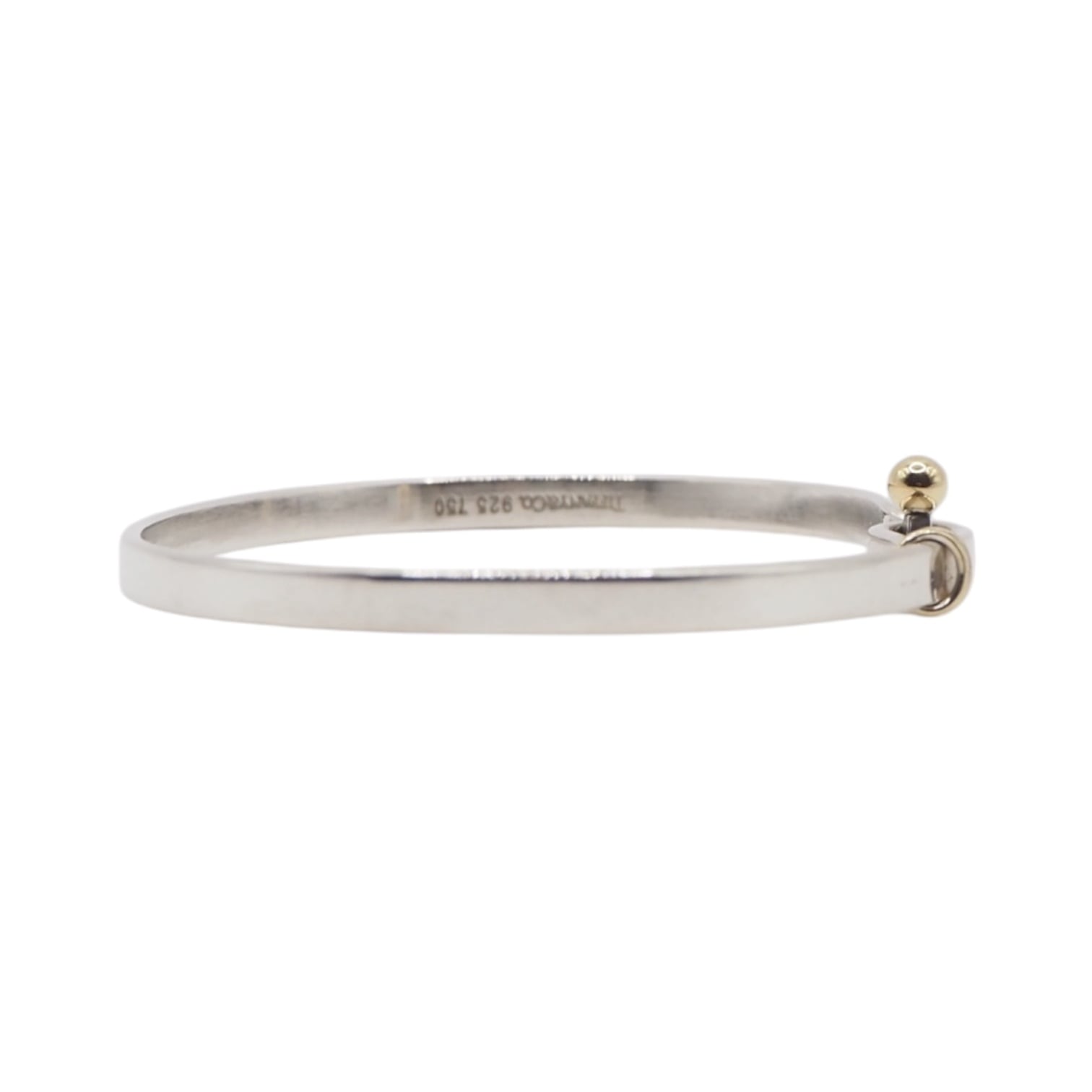 Tiffany&Co. フック&アイバングル シルバー925 K18 ティファニー
