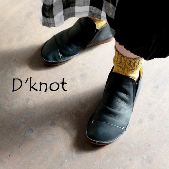 D'knot  ディーノット袋縫いサイドゴムショートブーツ PM4103