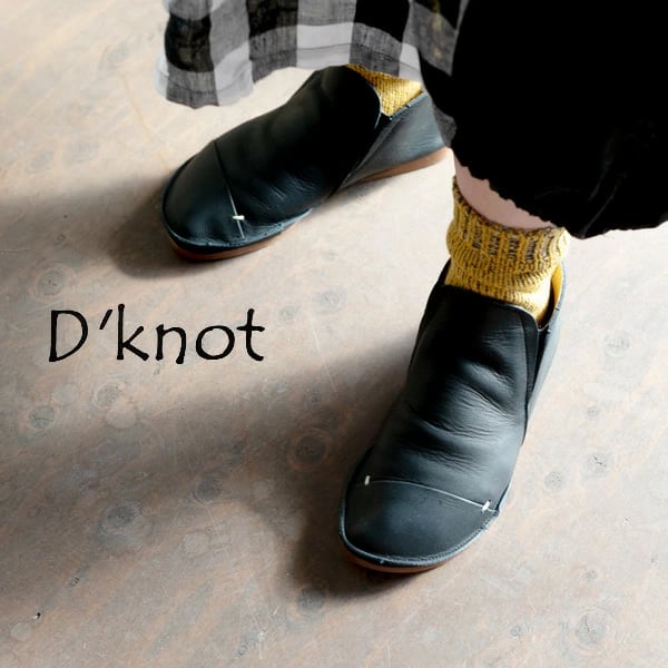 D'knot ディーノット袋縫いサイドゴムショートブーツ PM4103