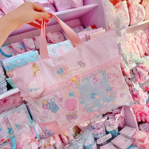 【K2】79-18パッチワークレッスンバッグ(ファスナー)