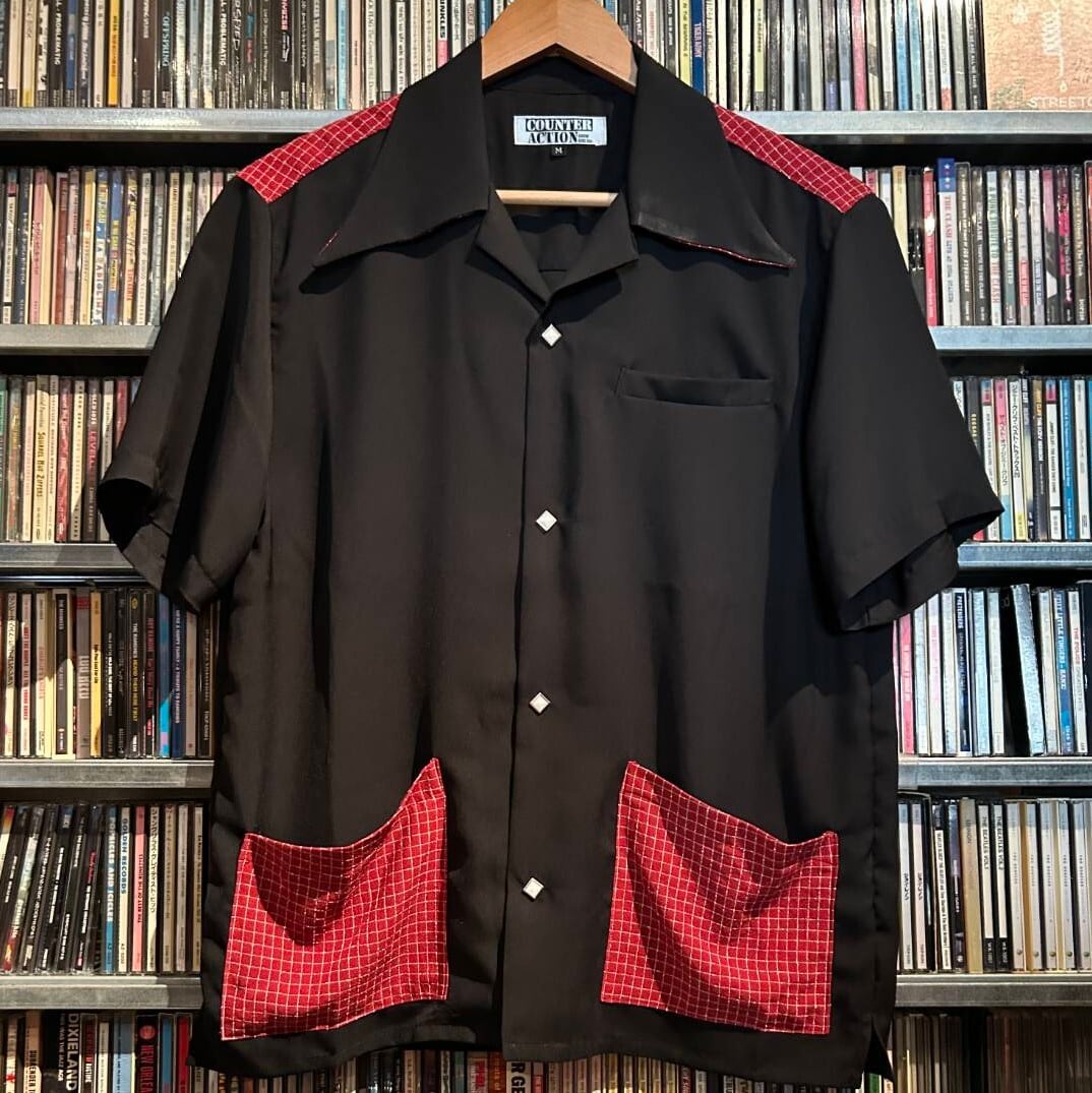 L / S シャツ ドット ブラック/ ホワイト | COUNTER ACTION WEB-STORE