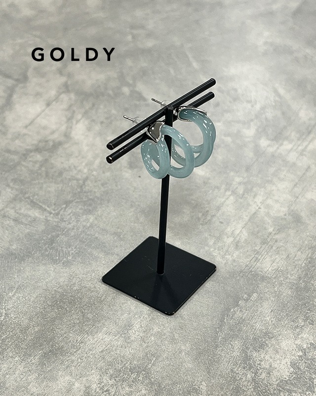 GOLDY/ゴールディ/カラーダブルラインフープピアス/アクセサリー/1230611【追跡可能メール便180円】