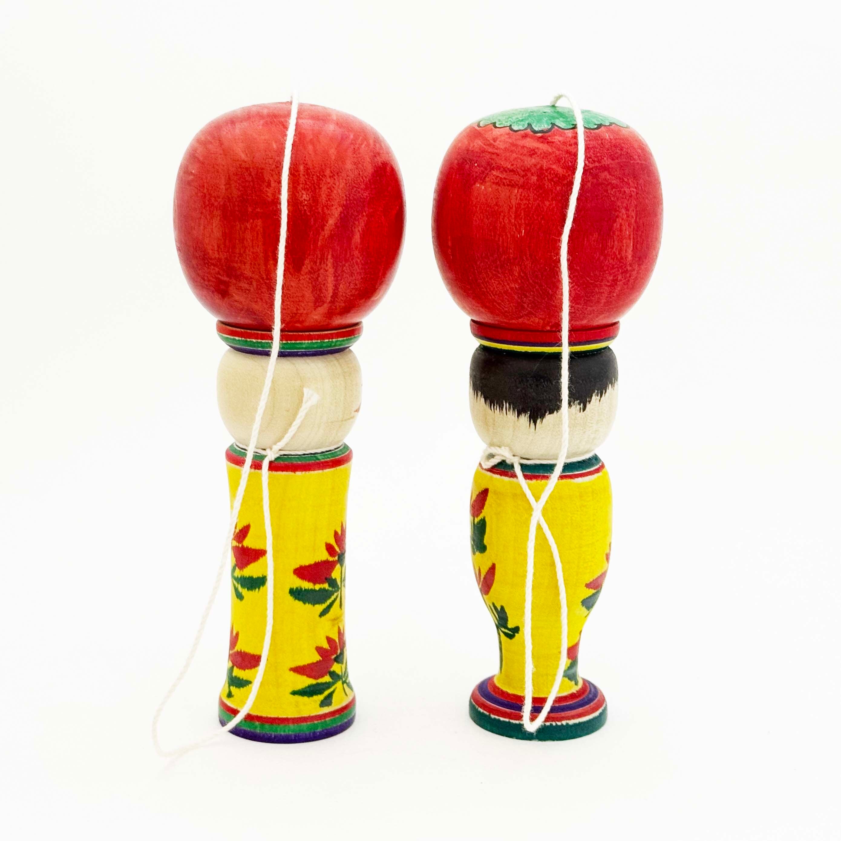 正月こけし けん玉（肘折系/吉野誠二工人）