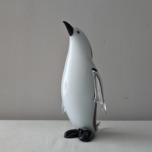 Penguin FigurineI Formia Murano Glass　高さ21,8cm　ペンギン　ムラノガラス　イタリア製　送料込