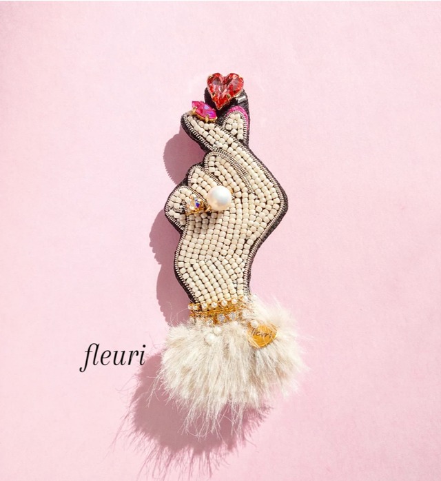 ビーズ刺繍アクセサリー fleuri