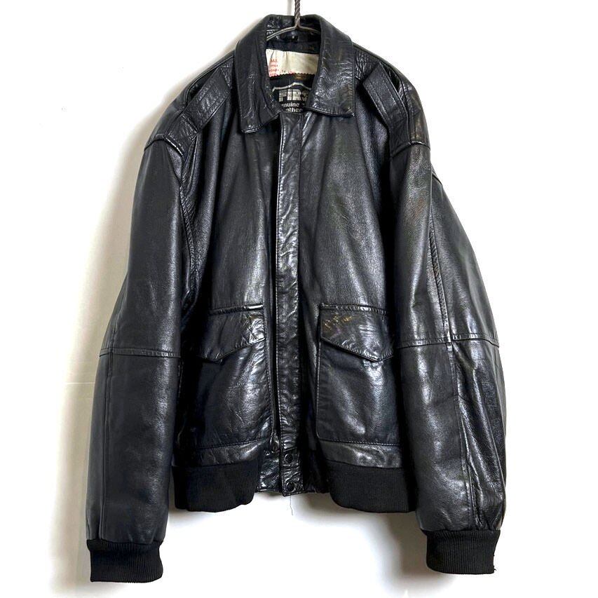FIRST] Vintage A-2 Style Leather Jacket [1980s-] Vintage Type A-2