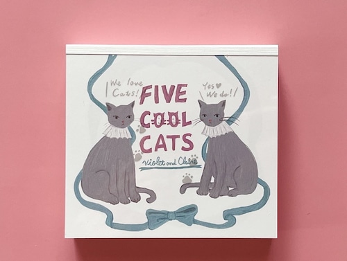 Violet & Claire　ブロックメモ　FIVE COOL CATS