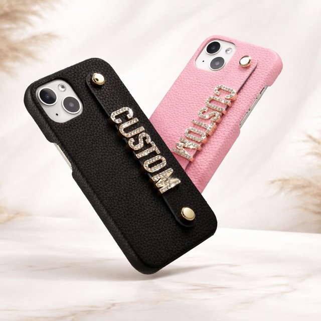 custom logo leather iphone case m0046