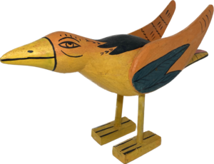 Vintage Folk Art：Wooden Bird