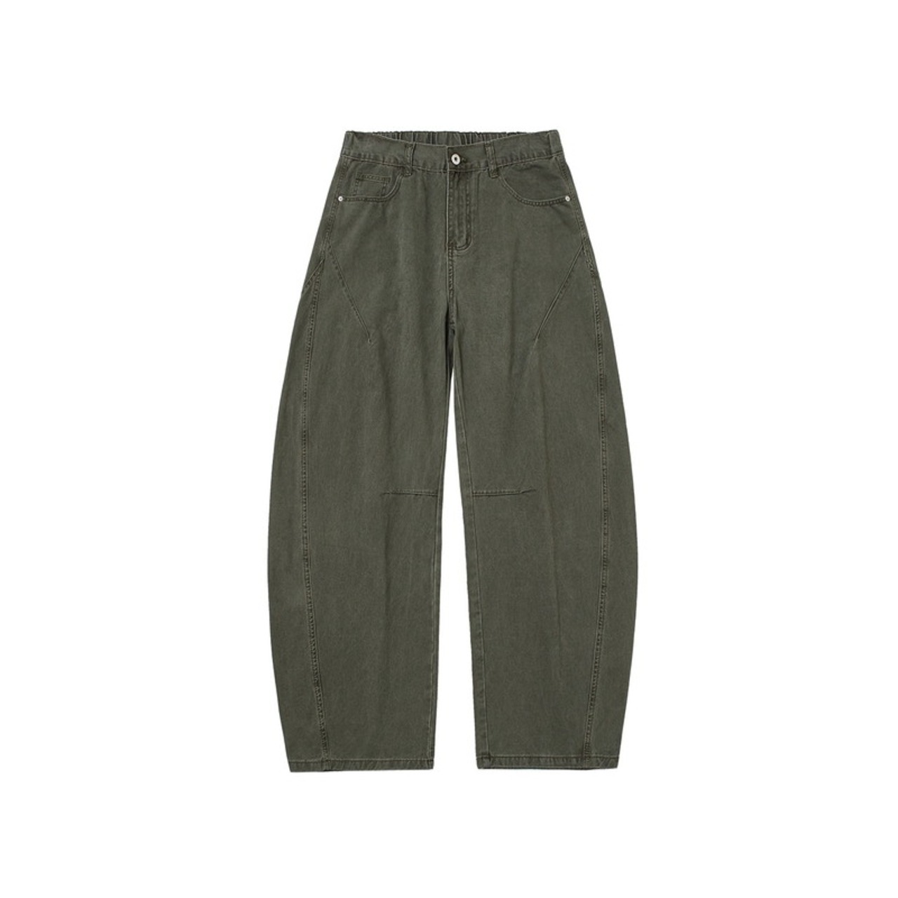 Wide Full Length Straight Pants ◇4color H0968