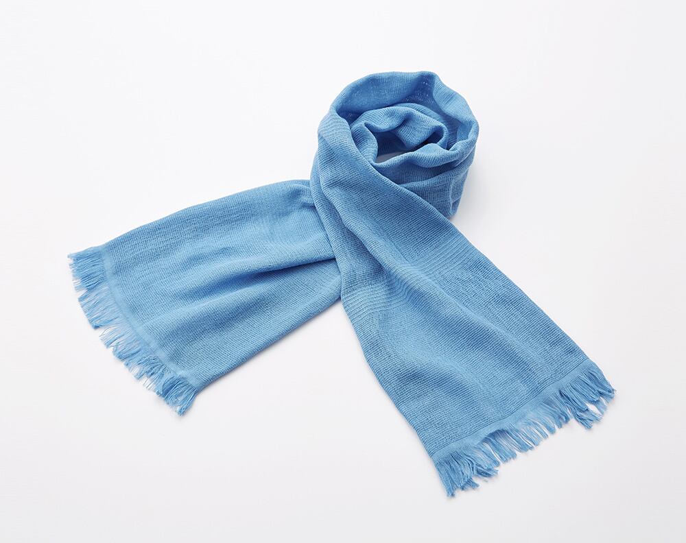 【みやざきタオル】 いまばりマフラー70 シーズン[102]アクアブルー(10)