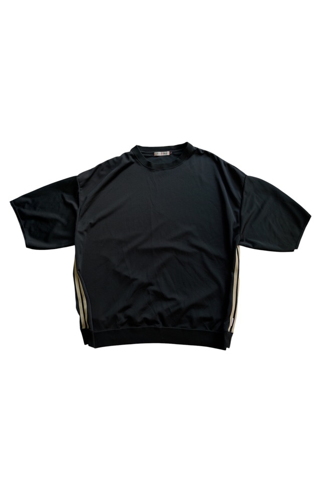 【SALE】 HELLO CALIF / Wide Silhouette Side Line Pullover  BLACK