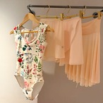 キャップスリーブ ブルームレオタード 3色展開 L1512
