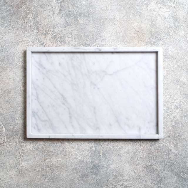 MARBLE TRAY - White × EXTRA LARGE