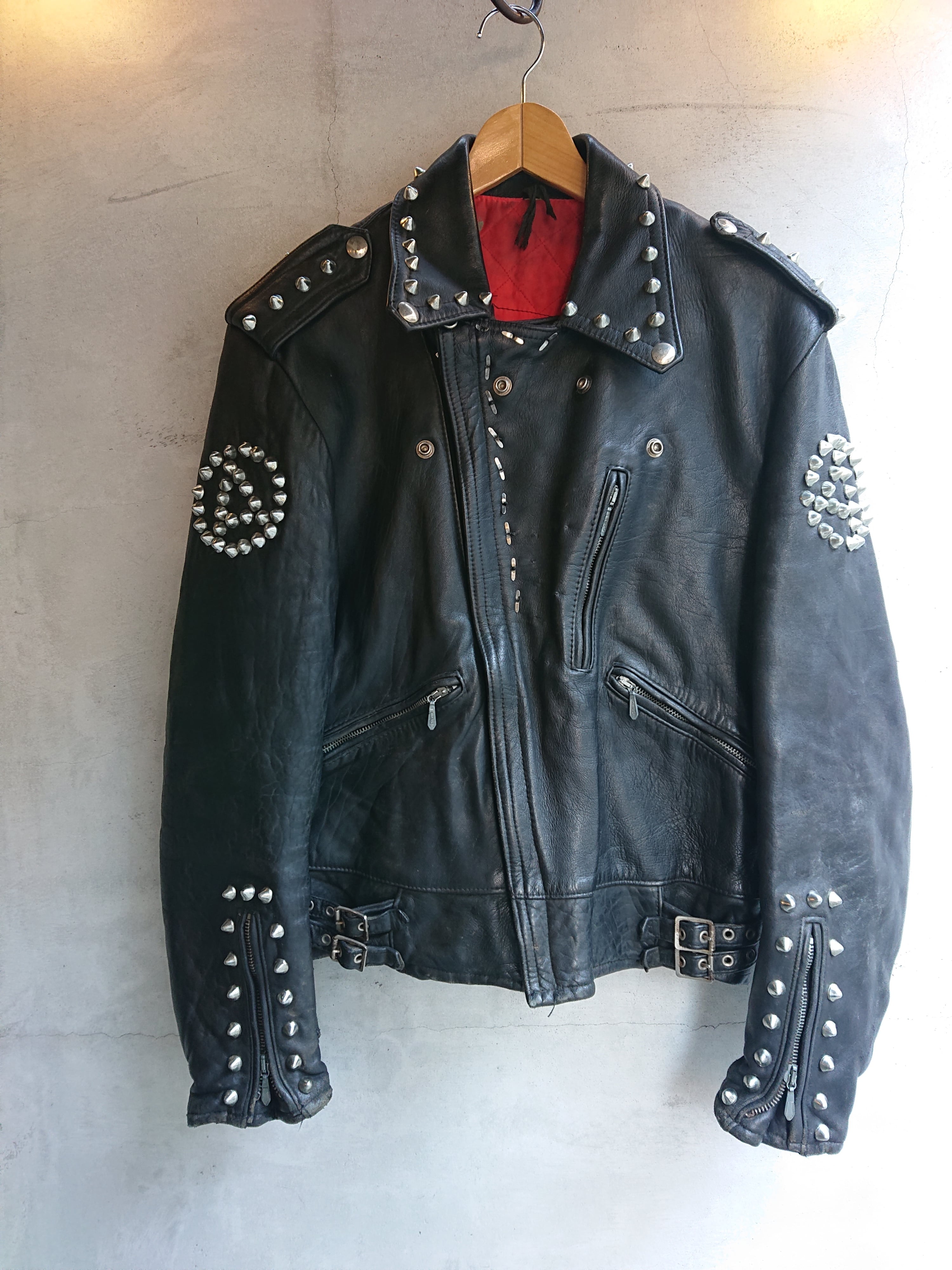 VINTAGE PUNK STUDS LEATHER JACKET | BOW & ARROW WEB STORE