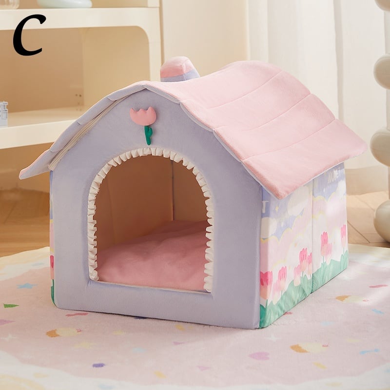 くま クマ チューリップ 花 フラワー ペットハウス 犬小屋 室内 犬 猫