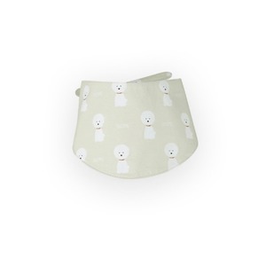 【予約】[ GOPE ] Picture Dog Bandana｜WHITE × IVORY