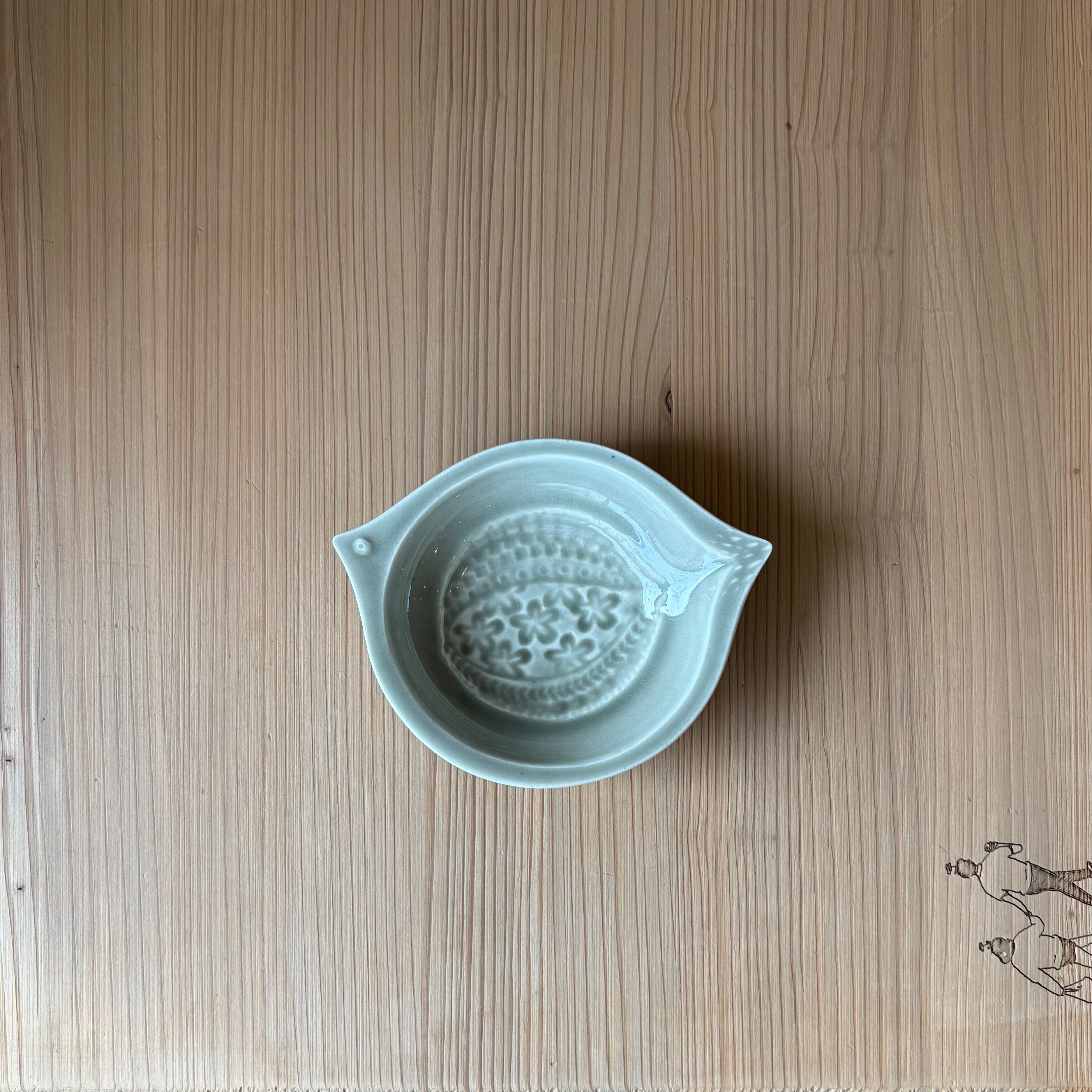 フォレストグリーン 小鳥皿 | kando