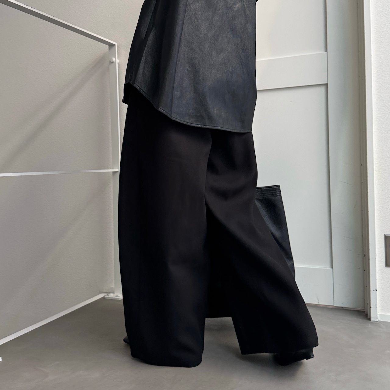 Tie belt wide curve PT/black