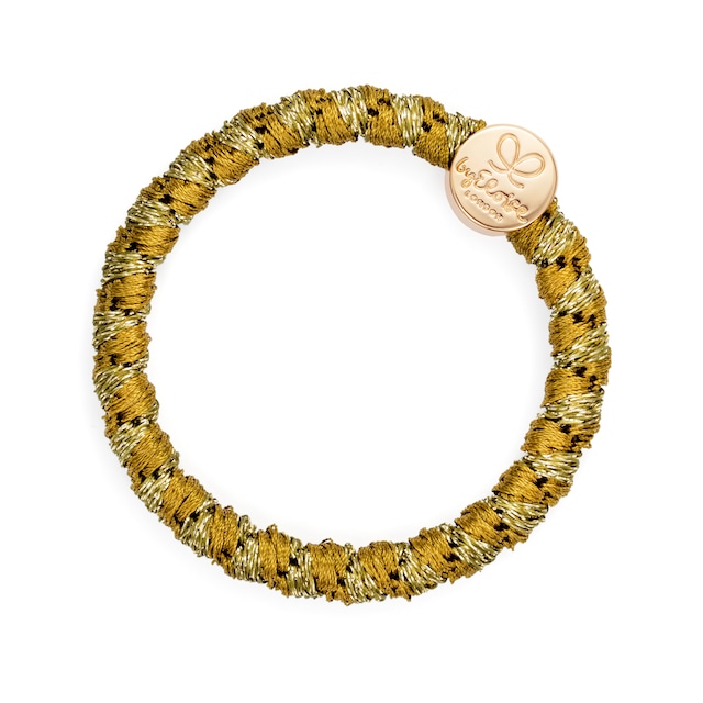 Woven Gold Circle Olive Green _W-5-045
