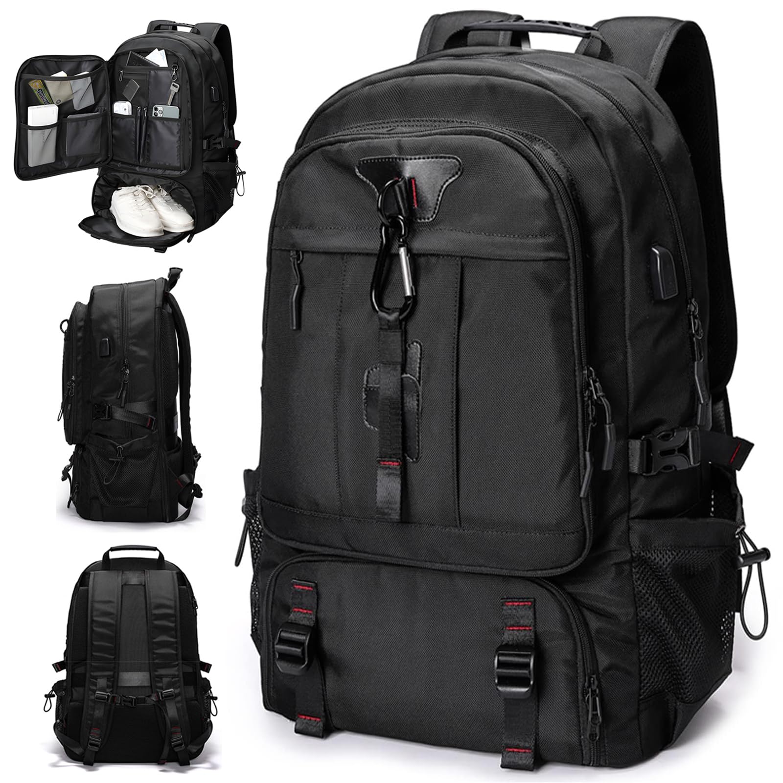PRADA プラダ 2VZ136 バックパック ブラック TESSUTO MONTAGN リュック