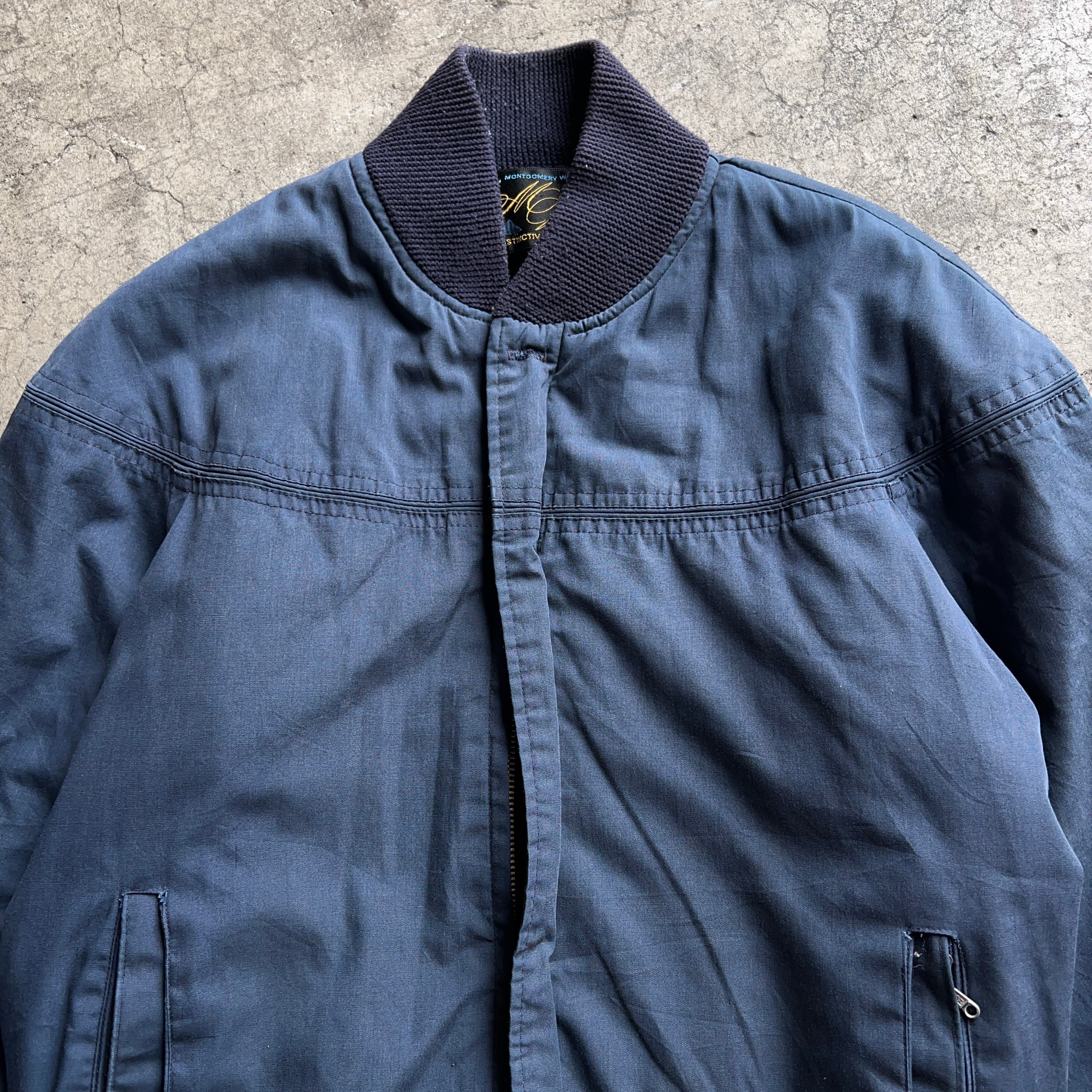 70's~80's Montgomery Ward Cupshoulder Jacket NAVY 70年代 80年代