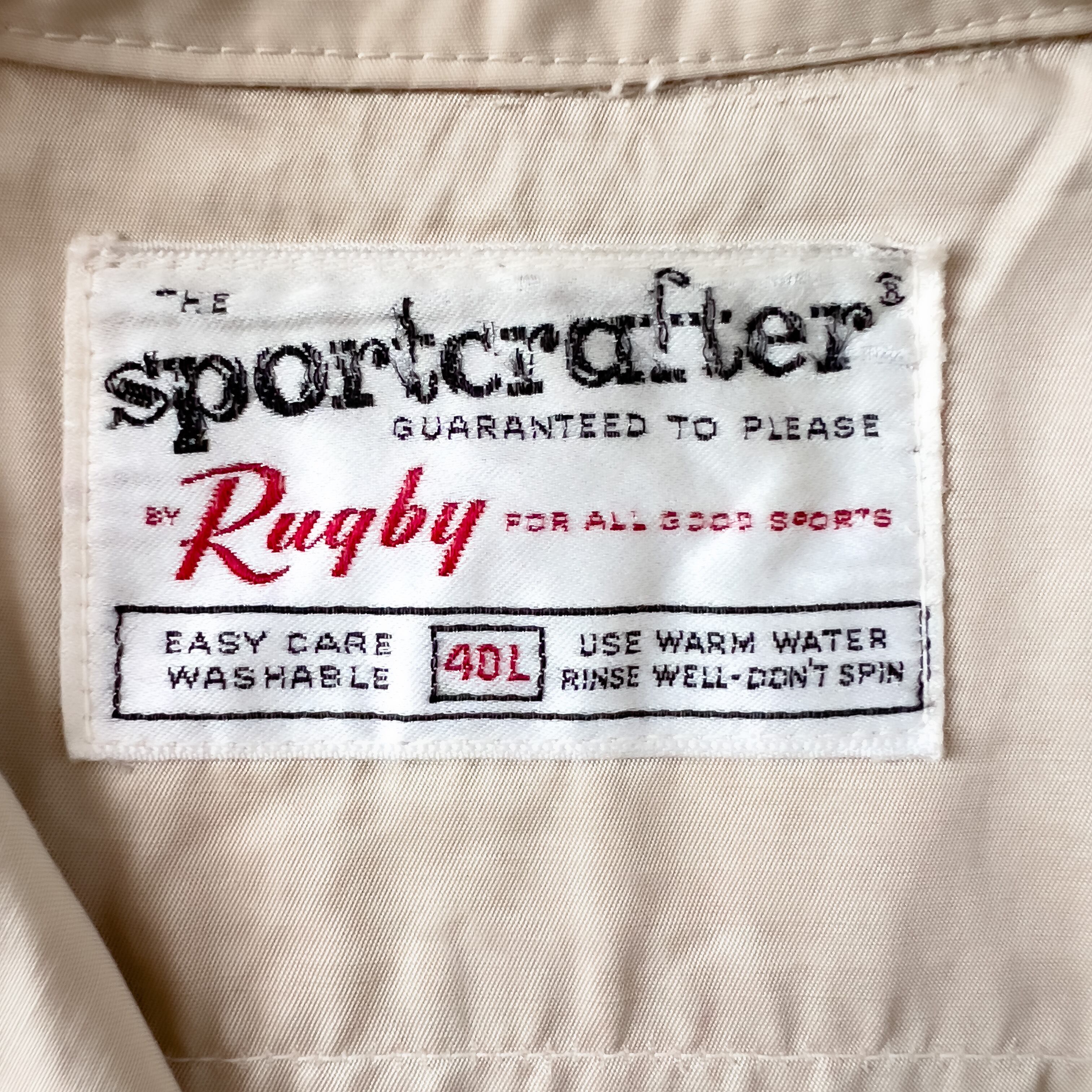 50s〜60s “sportcratter by ragby” conmer zip Drizzler jacket 50s〜60s “sportcratter by ragby” conmer zip Drizzler jacket