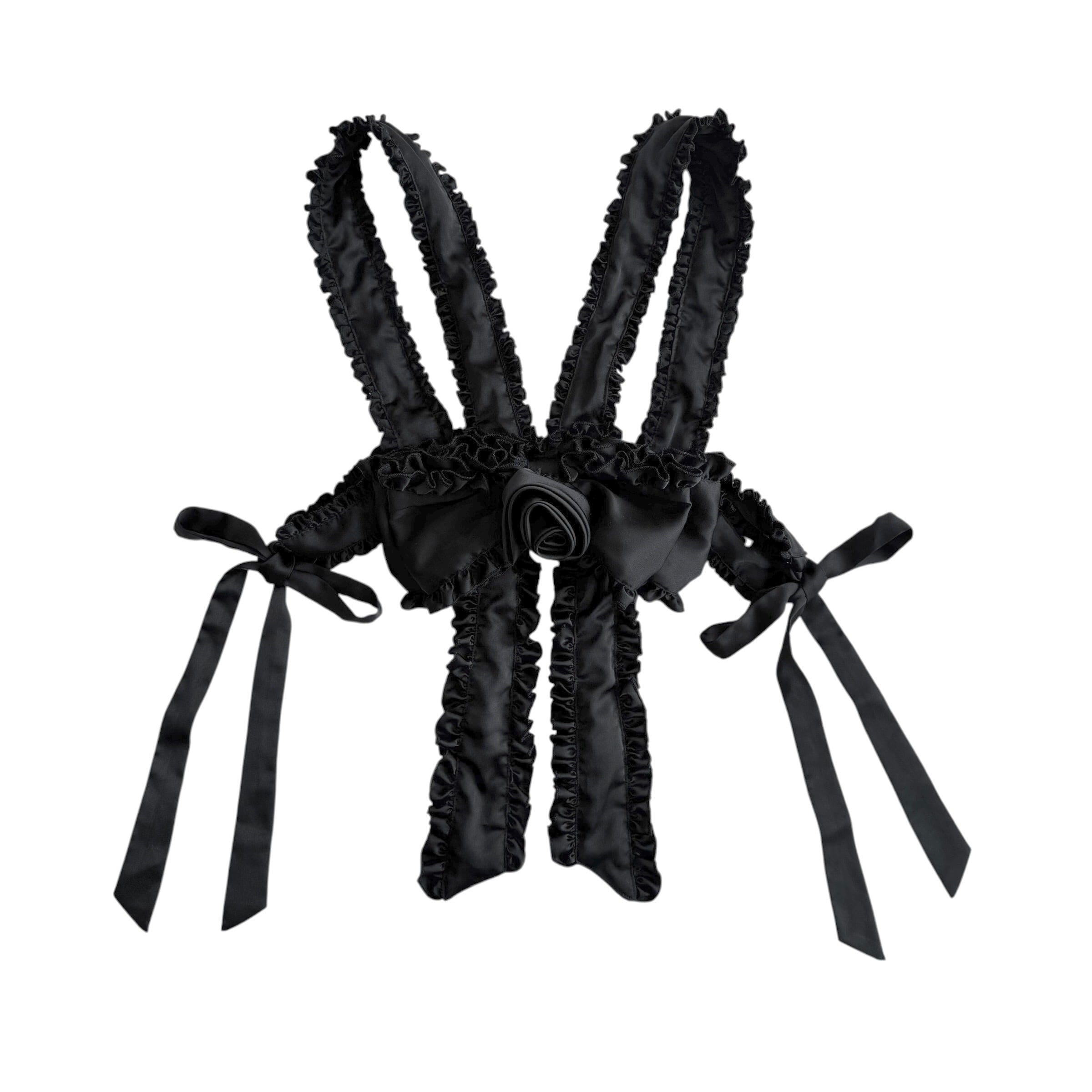 リボンローズハーネス BLACK