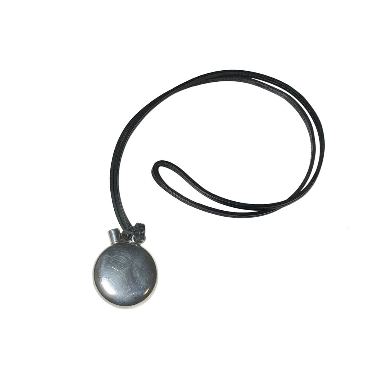 vintage HERMES silver perfume bottle necklace | NOIR ONLINE