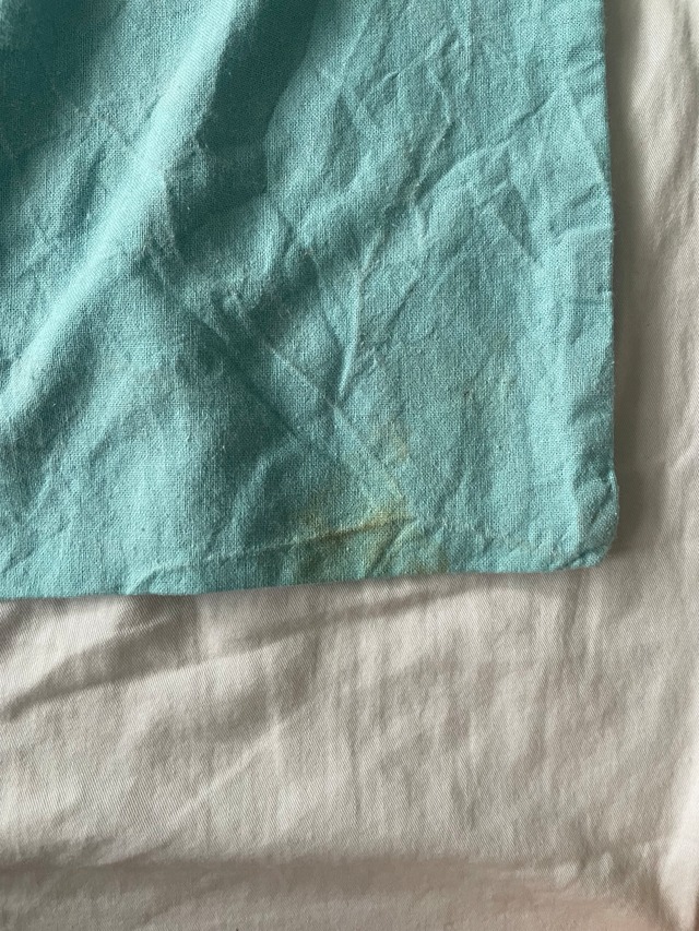 EURO vintage baby blue pocket tote