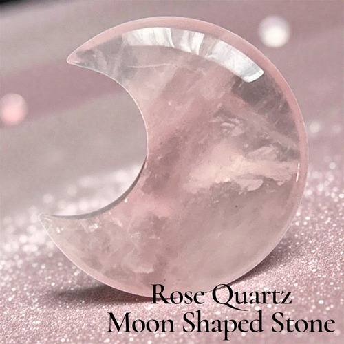Moon Shaped Rose Quartz−三日月ローズクォーツ