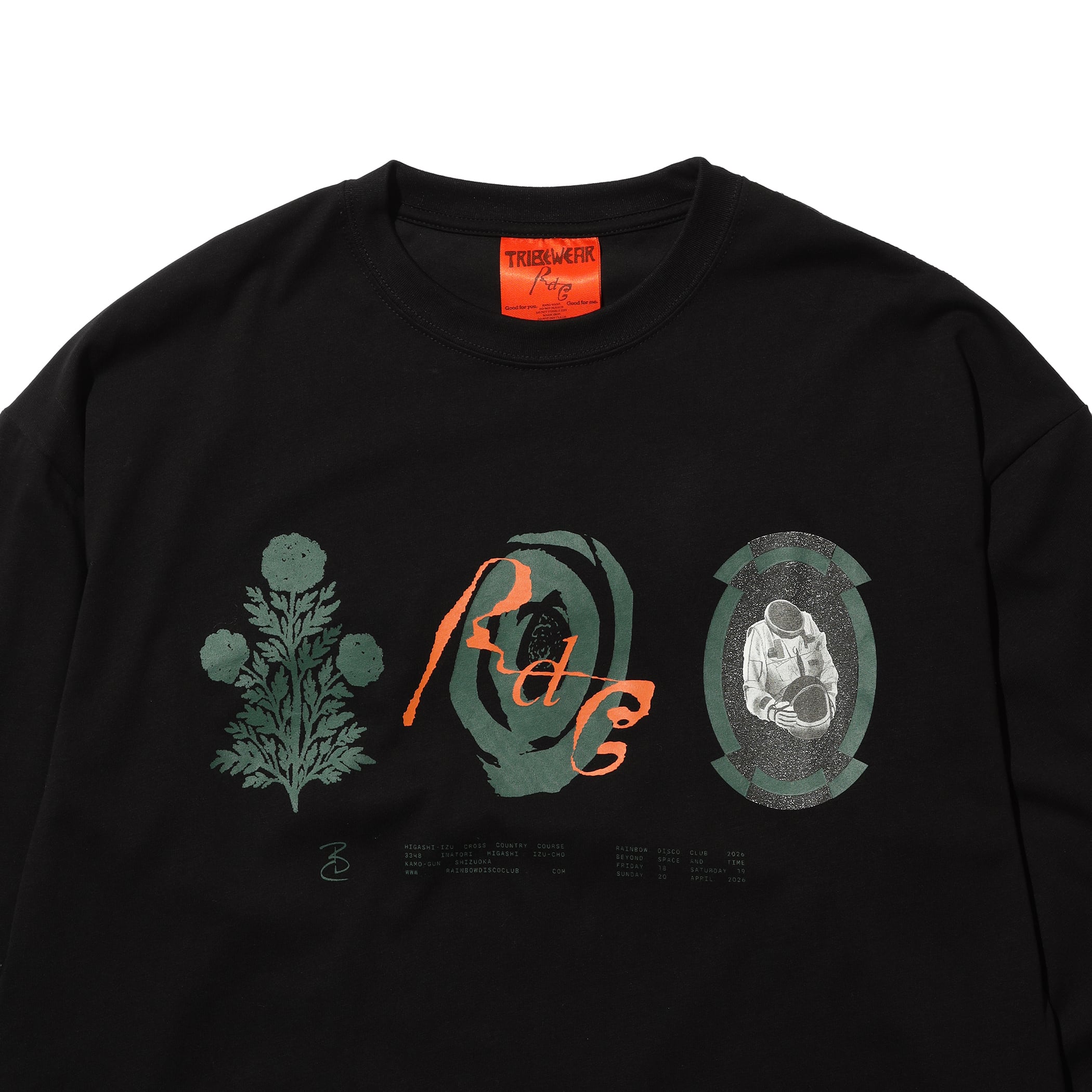 RDC × TRIBE WEAR KV L/S | BLACK | Rainbow Disco Club