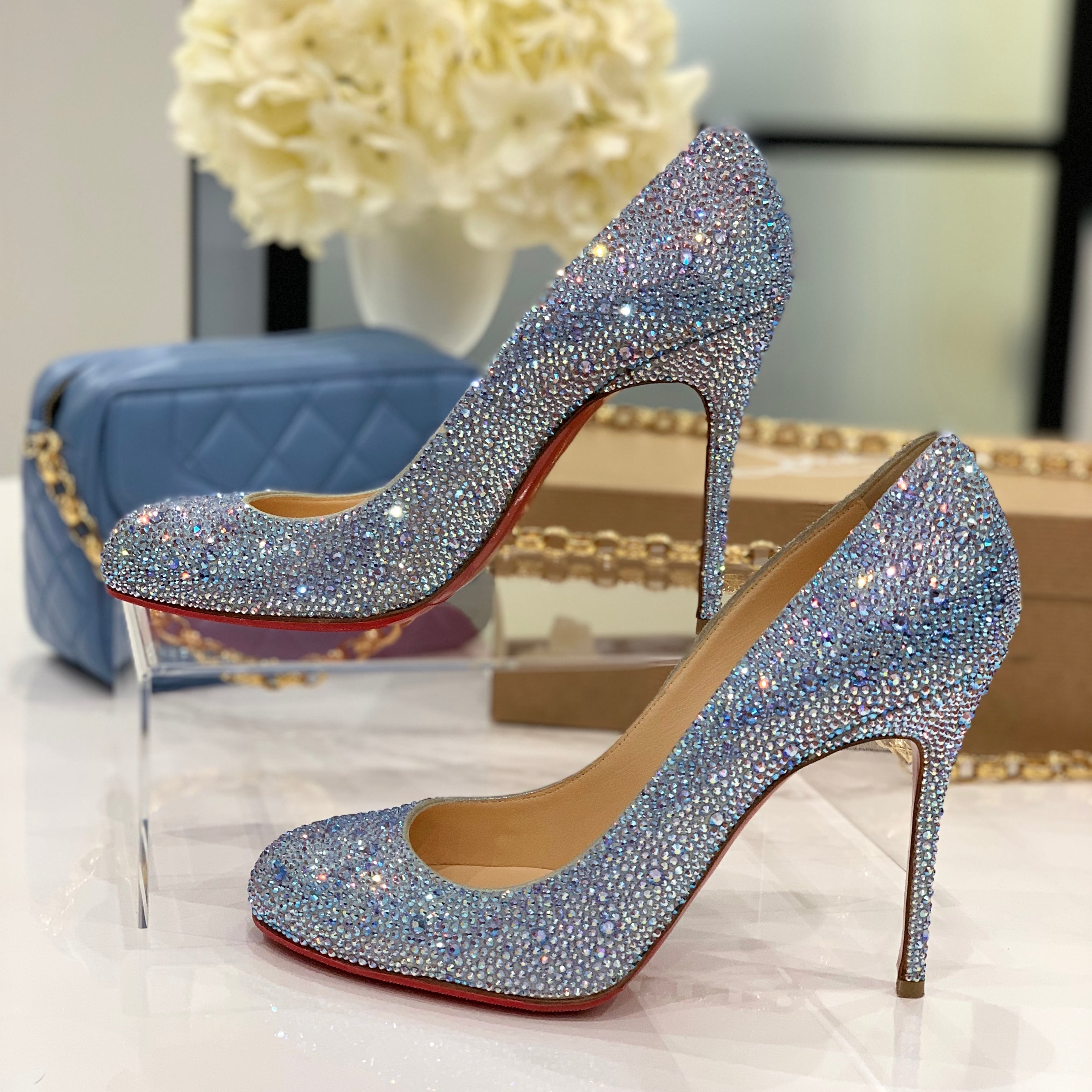 Christian Louboutin スワロフスキー パンプス-silversky-lifesciences.com